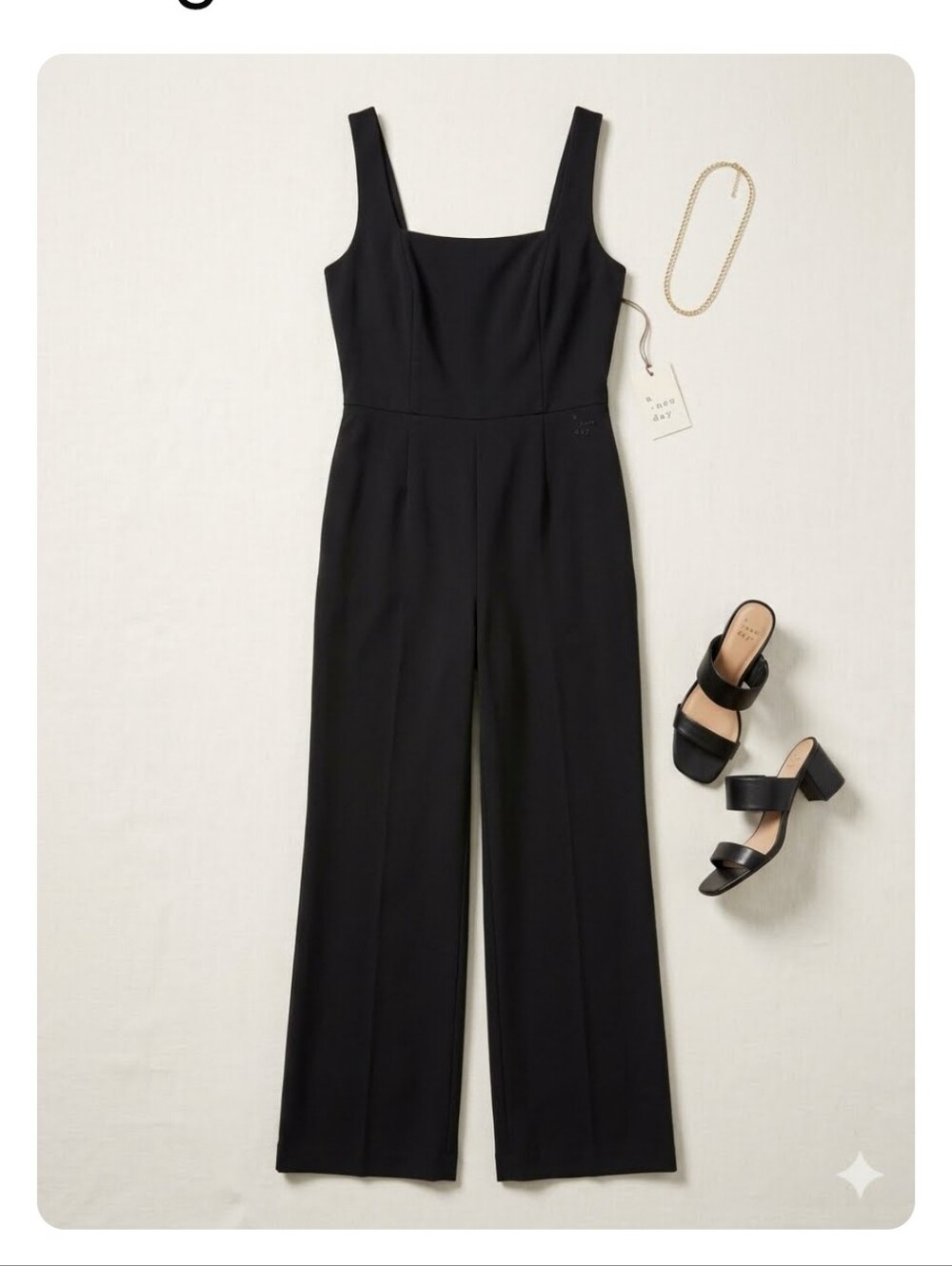 A New Day Jumpsuit Size Med Black.  New With Tags